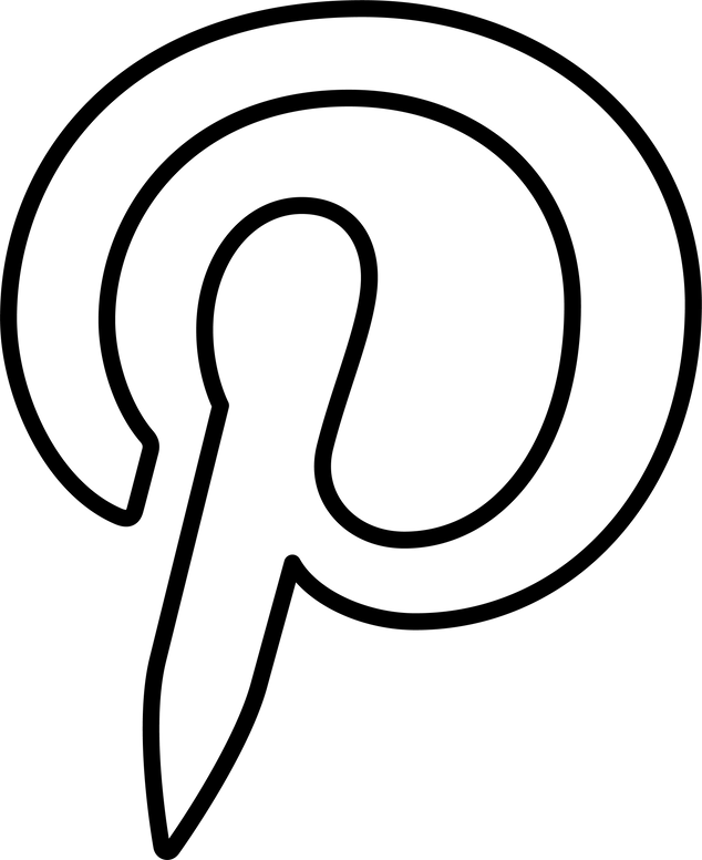 Transparent PNG Icon For Pinterest Black Line Icon